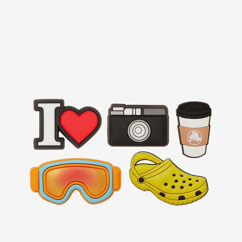 Set di 5 clip jibbitz Crocs Selfie Moment
