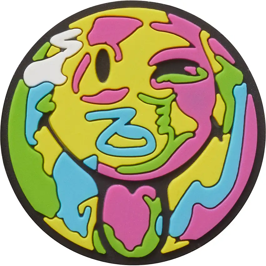 Clip jibbitz Crocs Smiley Brand Grafitti