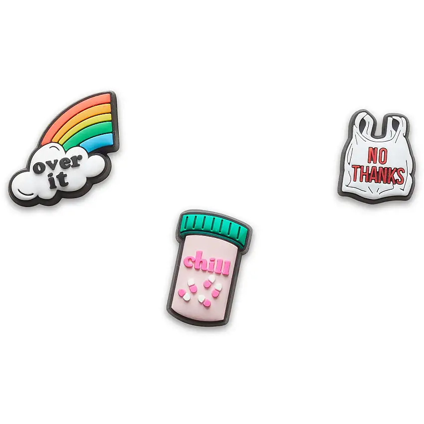 Set di 3 clip jibbitz Crocs Funny Sayings