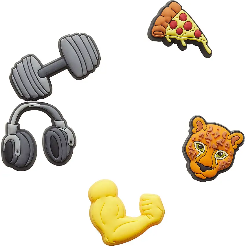 Set di 5 clip jibbitz Crocs Get Swole