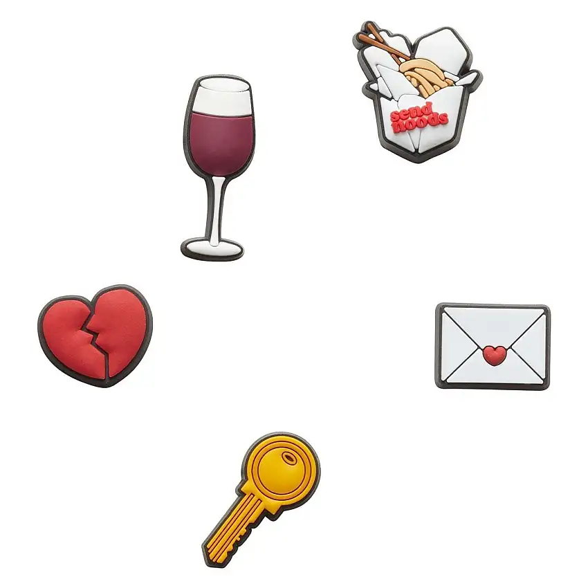 Set di 5 clip jibbitz Crocs Night In