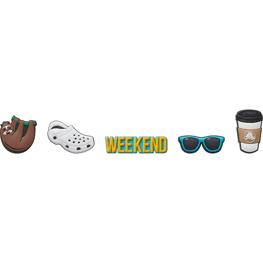 Set di 5 clip jibbitz Crocs Weekend Relax