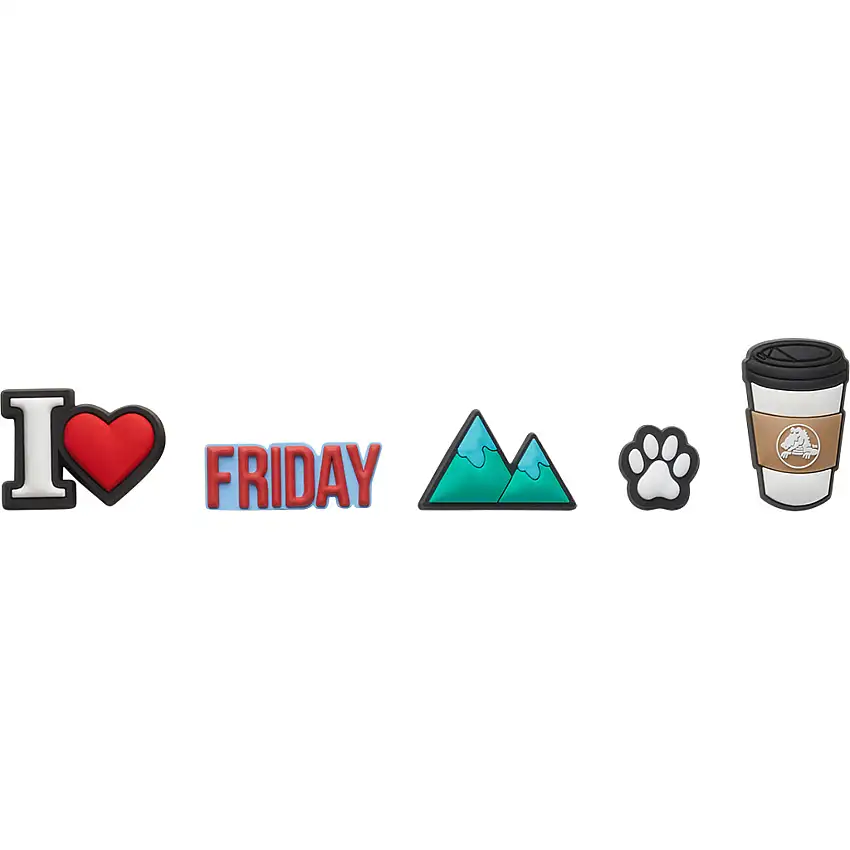 Set di 5 clip jibbitz Crocs Things I Love