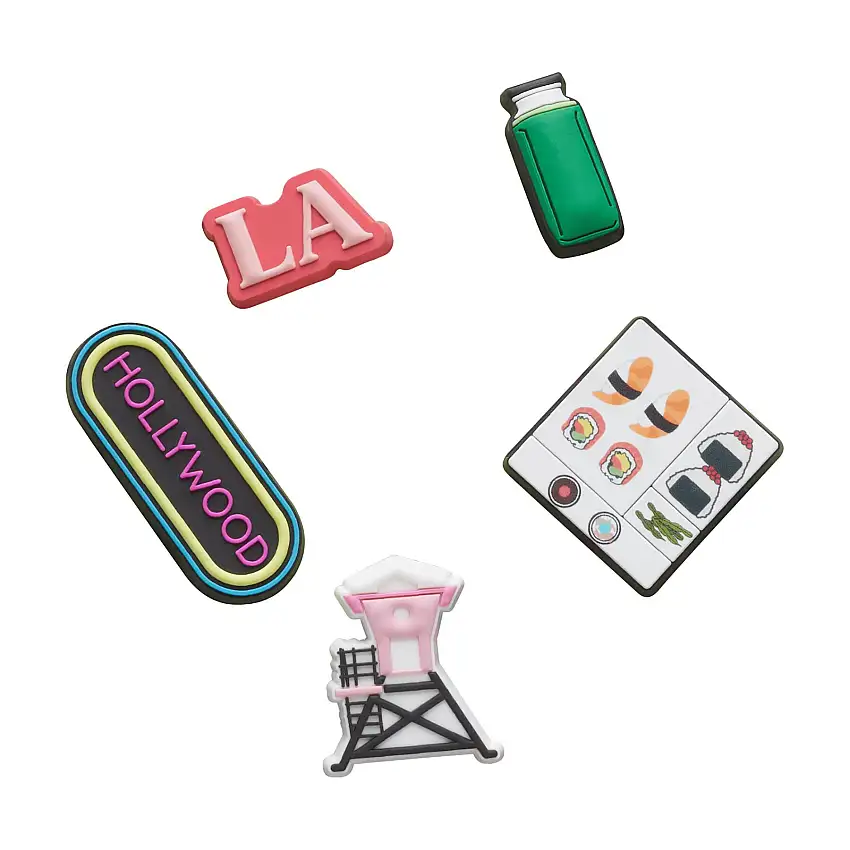 Set di 5 clip jibbitz Crocs LosAngWndrlstClctn