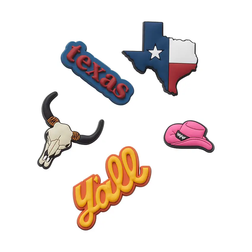Set di 5 clip jibbitz Crocs TexasWndrlstClctn