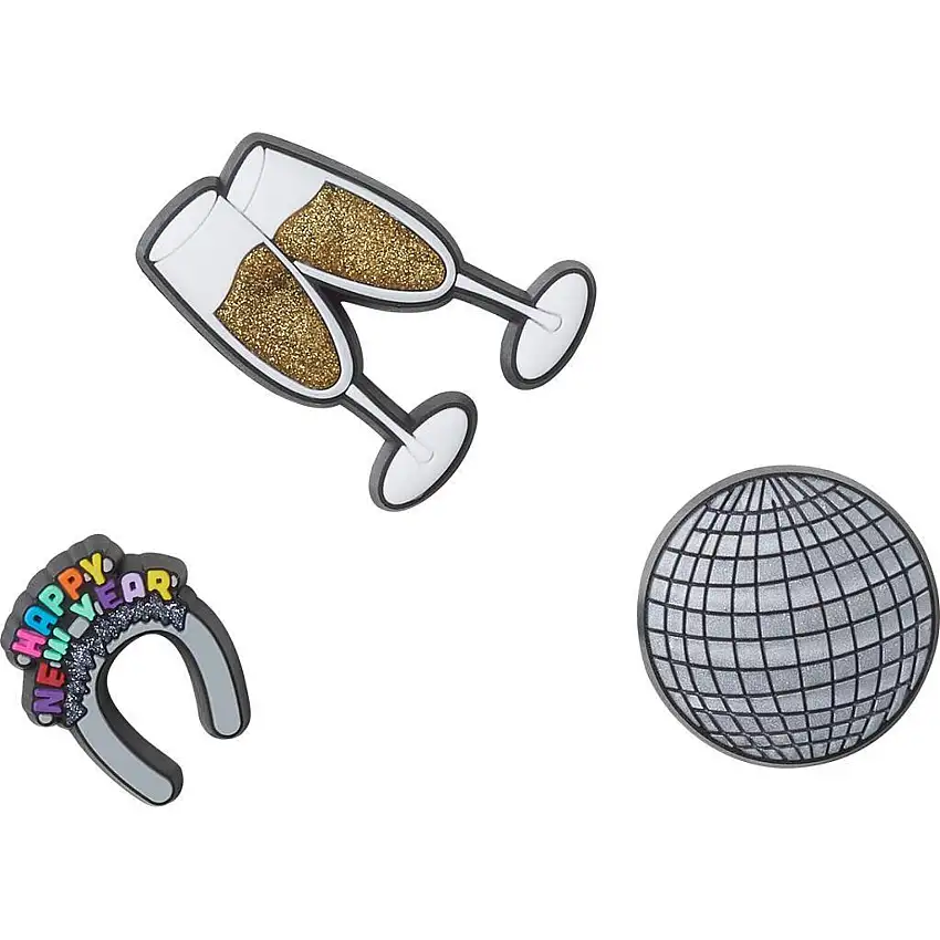 Set di 3 clip jibbitz Crocs New Year