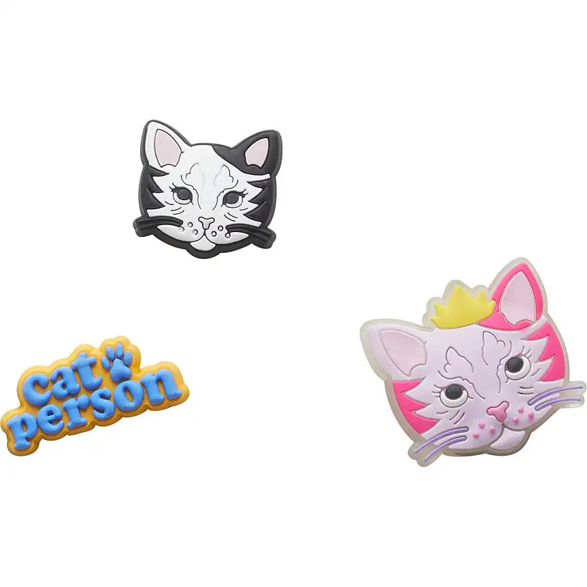 Set di 3 clip jibbitz Crocs Cat Person