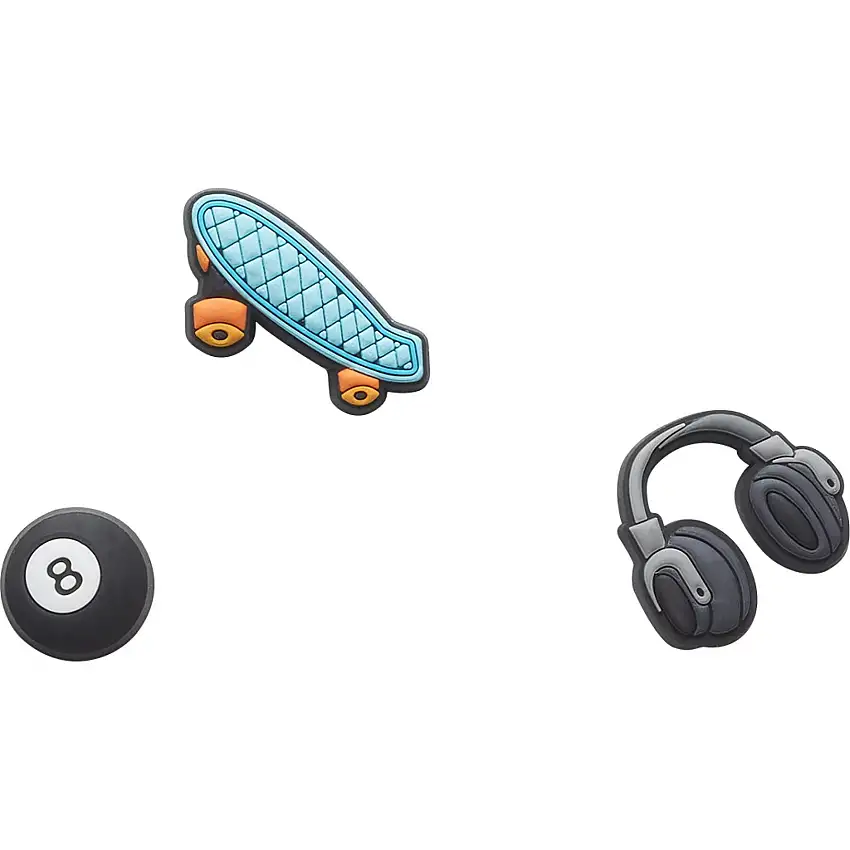 Set di 3 clip jibbitz Crocs Sk8 Dude