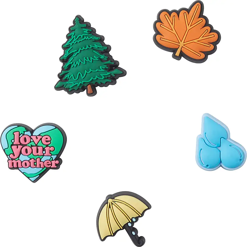 Set di 5 clip jibbitz Crocs Nature is Neat