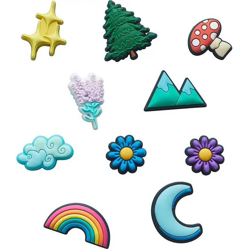 Confezione da 10 clip jibbitz Crocs Nature is Neat