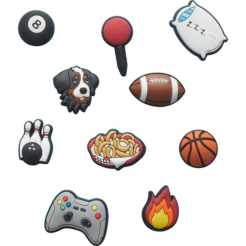 Confezione da 10 clip jibbitz Crocs Cool Dude