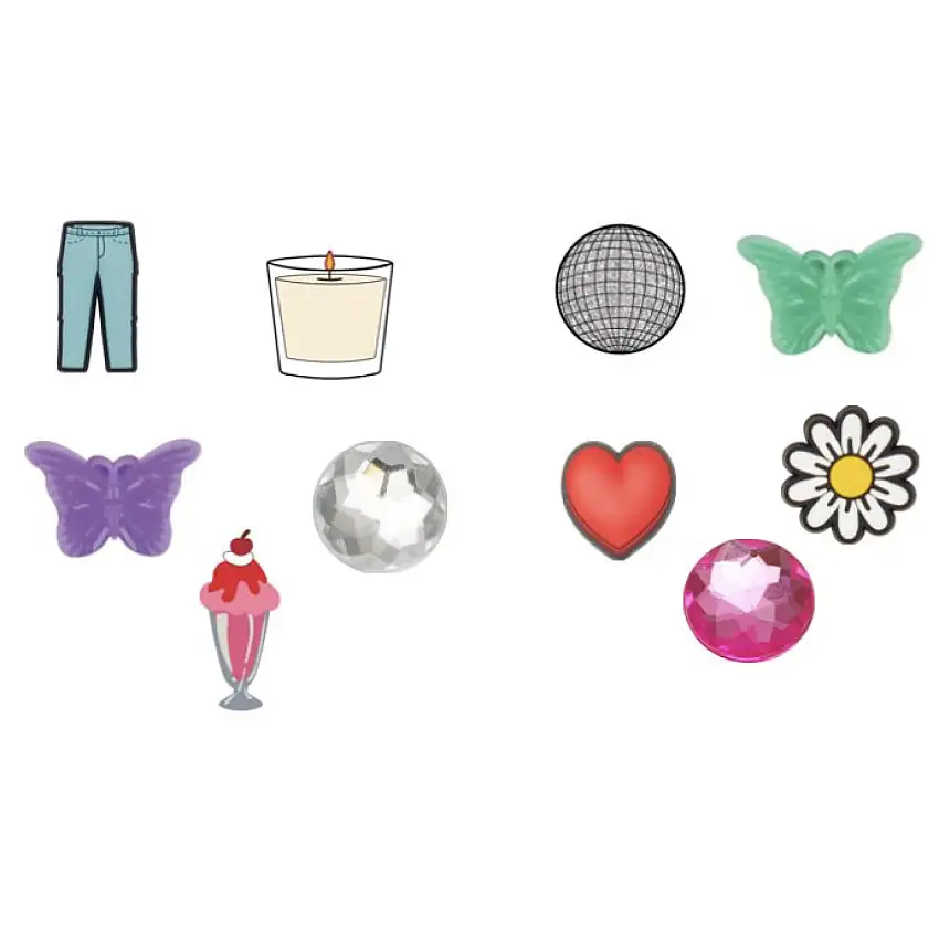 Confezione da 10 clip jibbitz Crocs Cool Girl