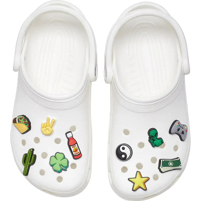 Confezione da 10 clip jibbitz Crocs Dude One