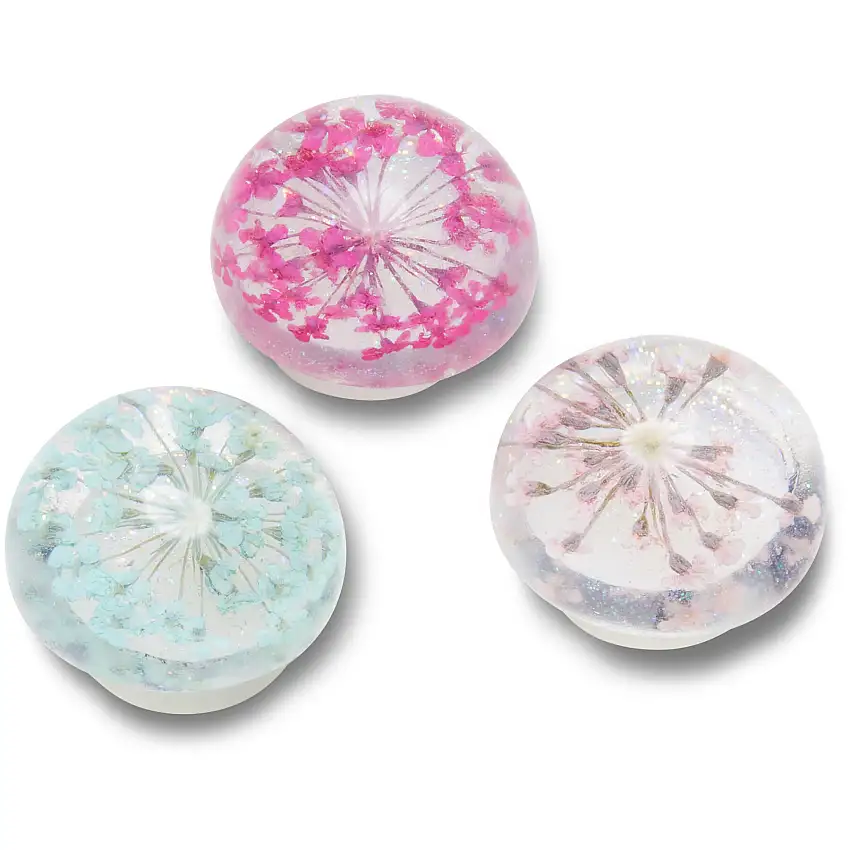 Set di 3 clip jibbitz Crocs Encapsulated Flower