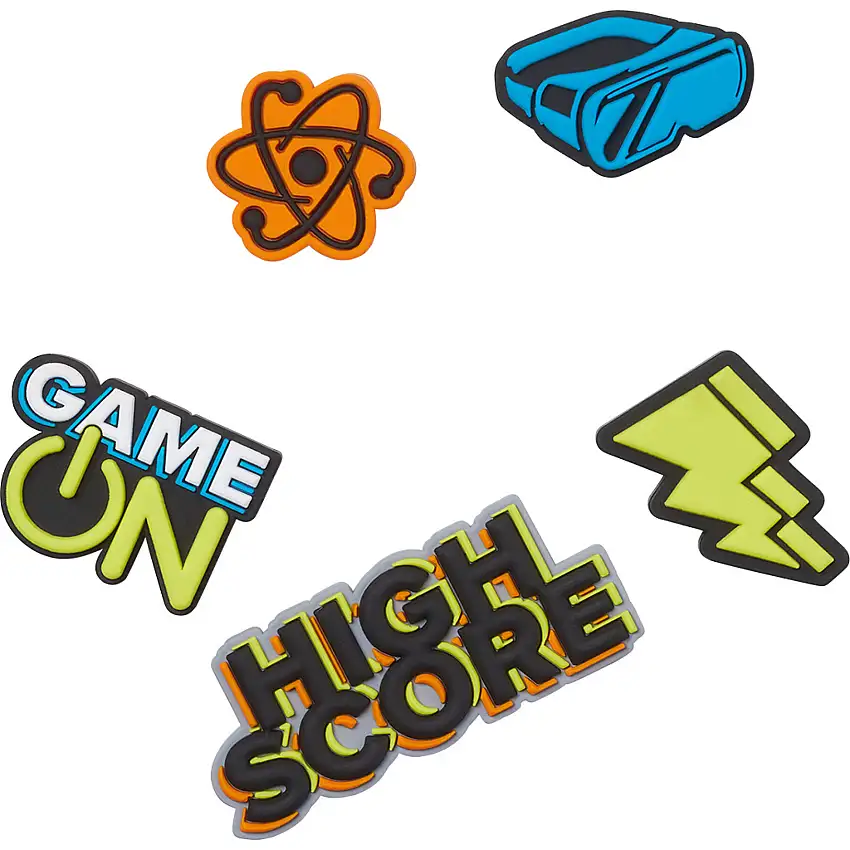 Set di 5 clip jibbitz Crocs Super Gamer