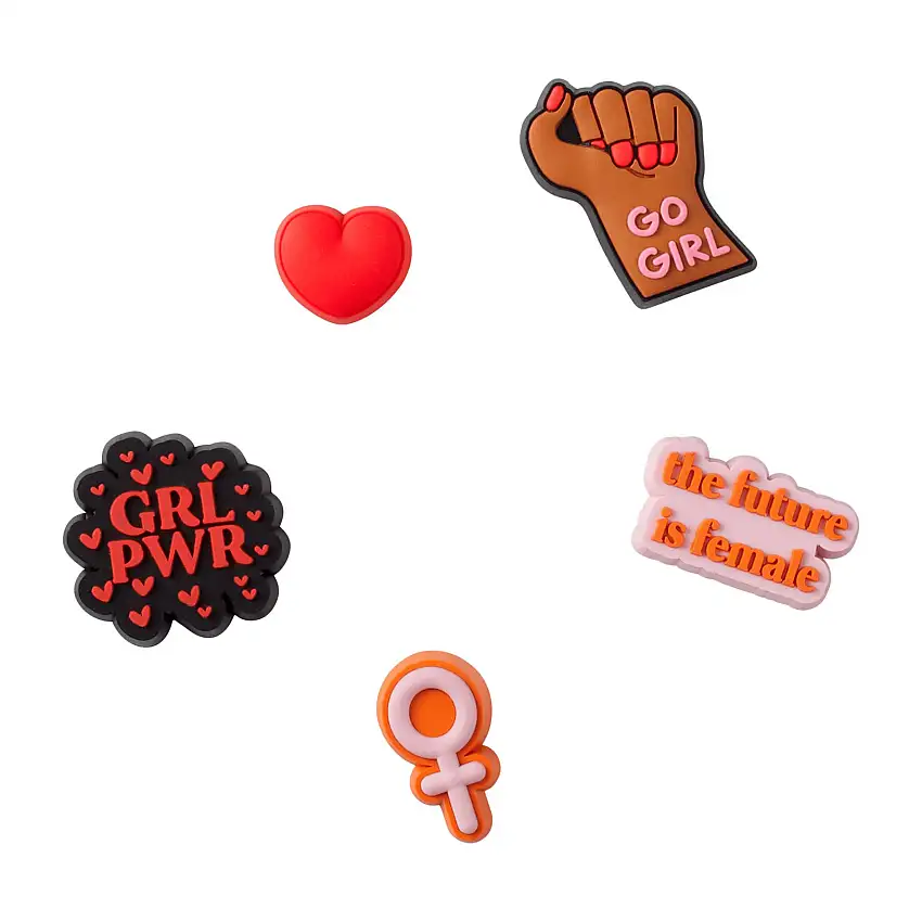 Set di 5 clip jibbitz Crocs Go Girl