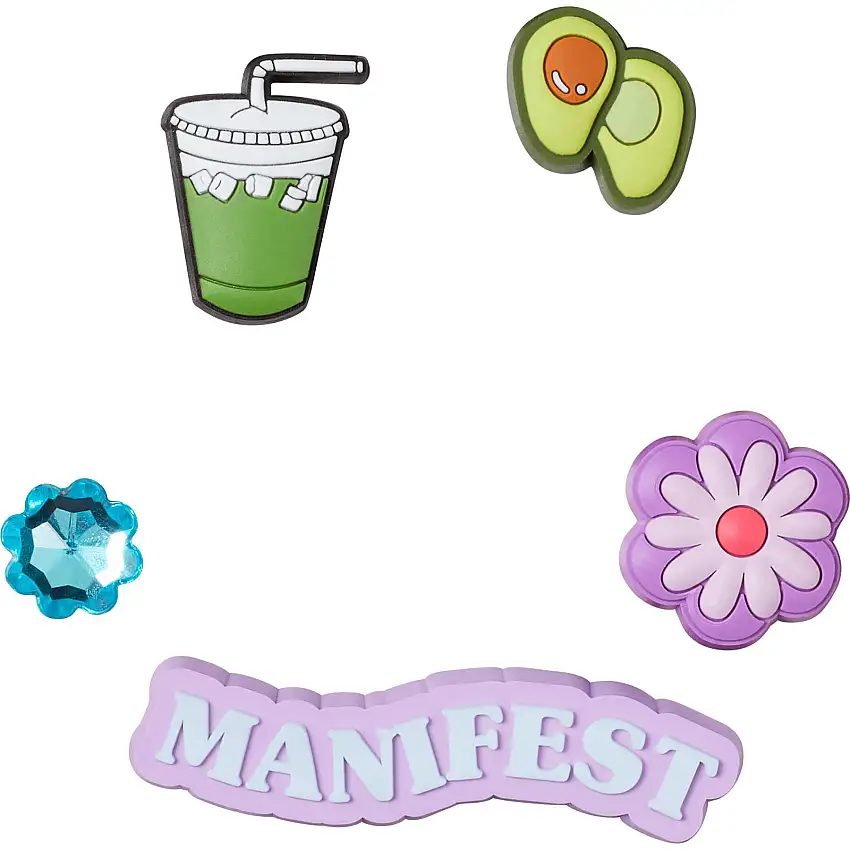 Set di 5 clip jibbitz Crocs Manifest Lace Backer