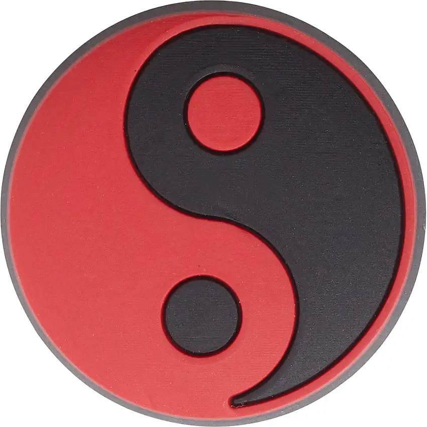 Clip jibbitz Crocs Red and Black Yin Yang