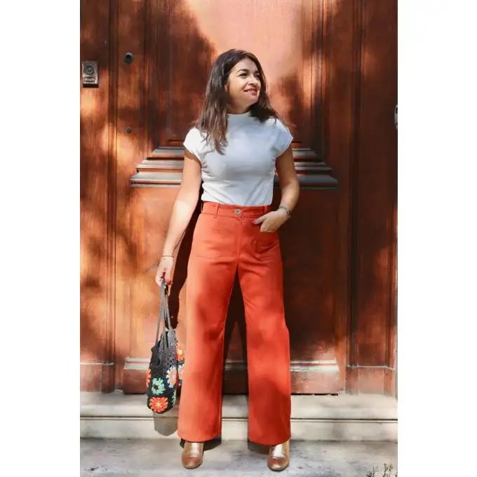 Pantaloni donna Ziggy taglie 32 48 Clématisse Pattern