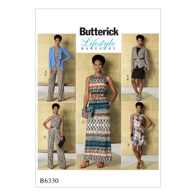 Modello Butterick 6330Y Set donne da 34 a 42