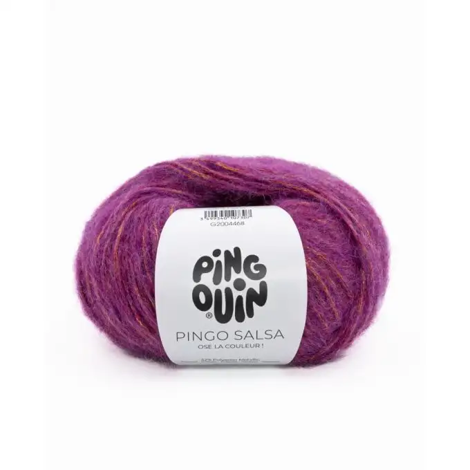 Gomitolo di filato per maglieria Salsa prugna oro - Pingouin