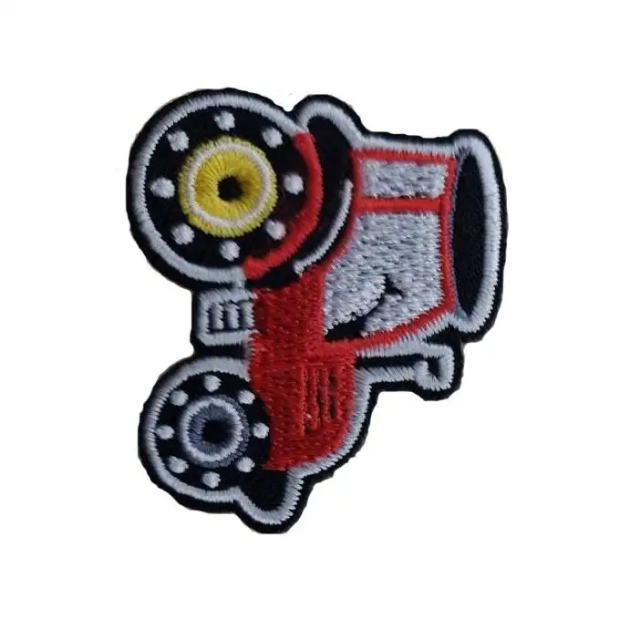 Set di 3 distintivi trattori cantiere