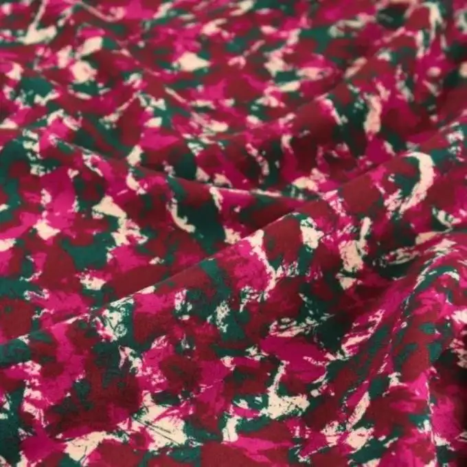 Tessuto viscosa granit bordeaux - Eglantine e Zoé