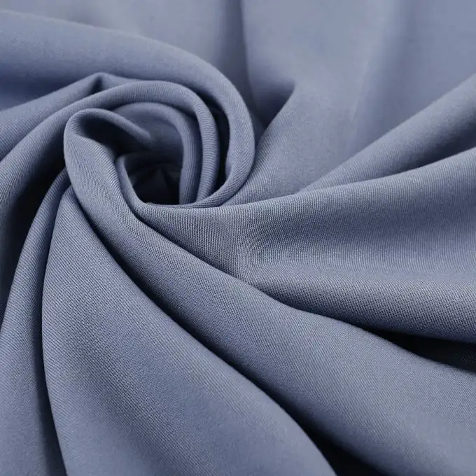 Tessuto viscosa unito Viky blu jeans