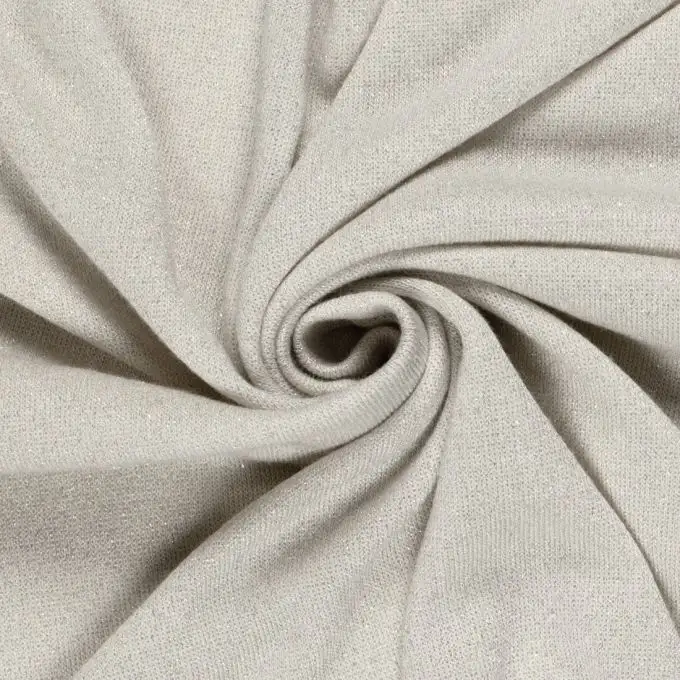 Maglia morbida lurex ecru