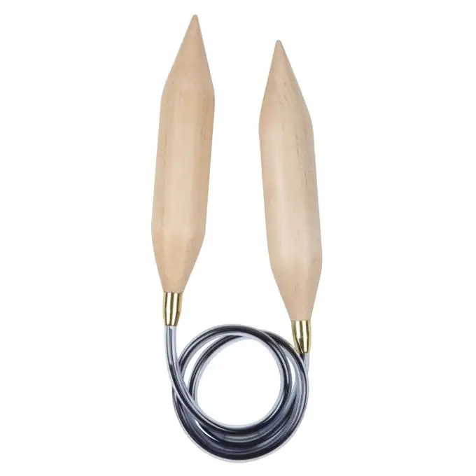 Aghi circolari fissi basix in betulla 150 cm x 25 mm - Knit Pro