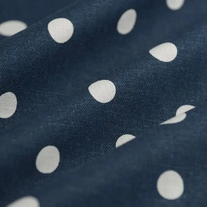 Tessuto telo pois irregolari blu scuro