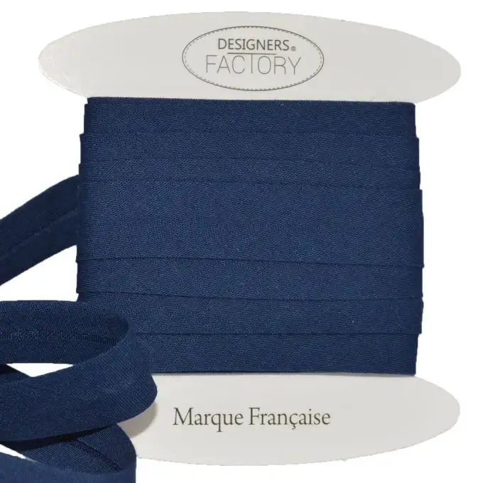Nastri in sbieco in cotone blu navy per 10 metri - designers-factory