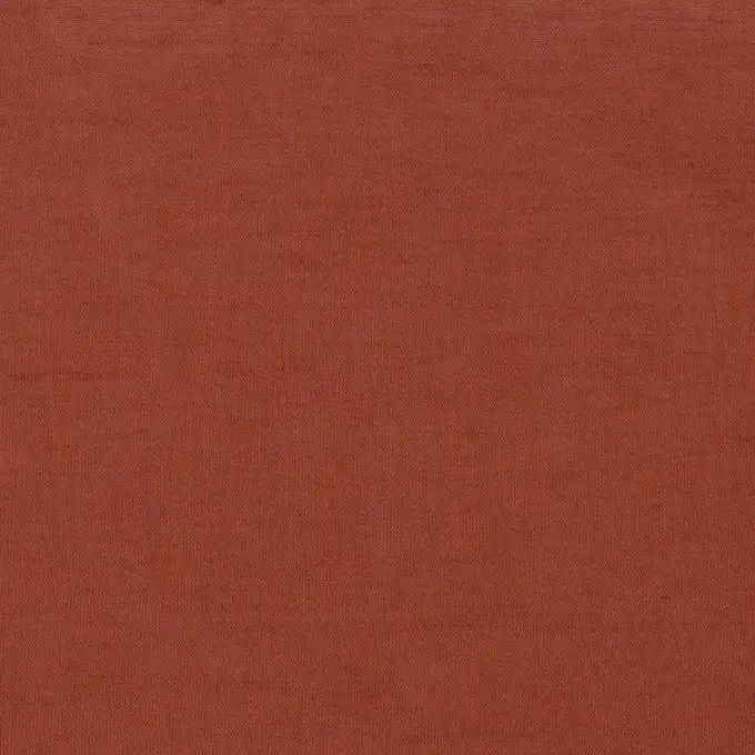 Tessuto cotone lino lavato mattone