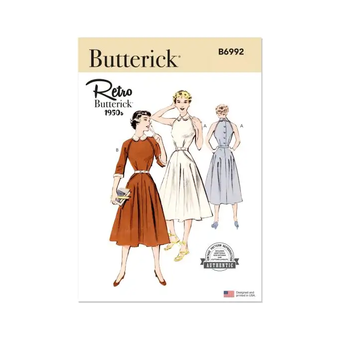 Modello Butterick B6992D5 Donna Abito 32 a 40