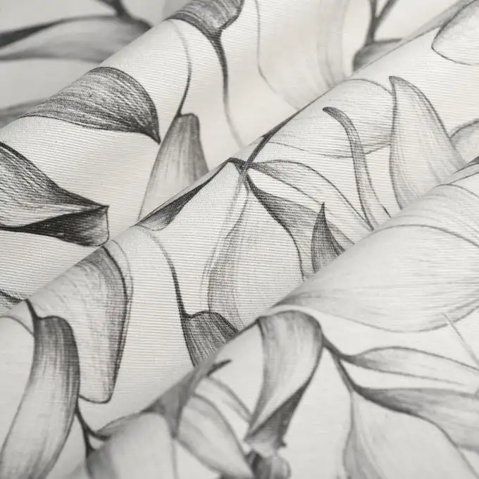 Tessuto Loneta rivestito Cloé nero