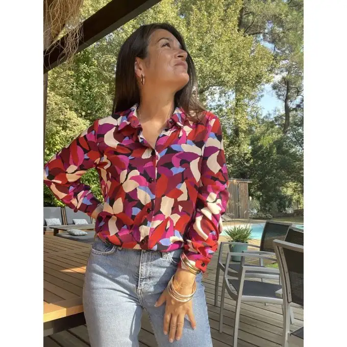 Modello Jane camicia donna dal 34 al 52 - Clématisse Pattern