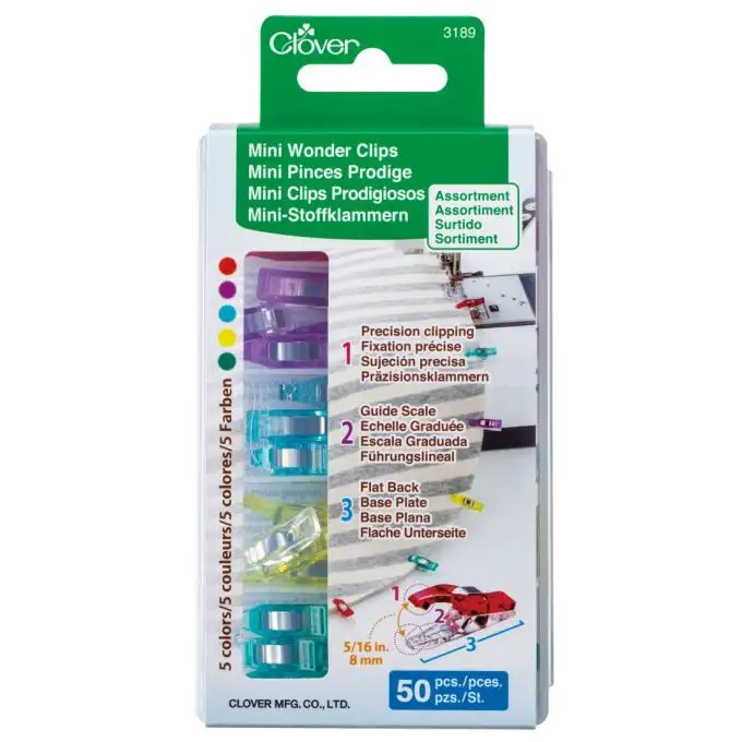 Pinze wonder clips piccolo assortimento multicolore x50 - Clover
