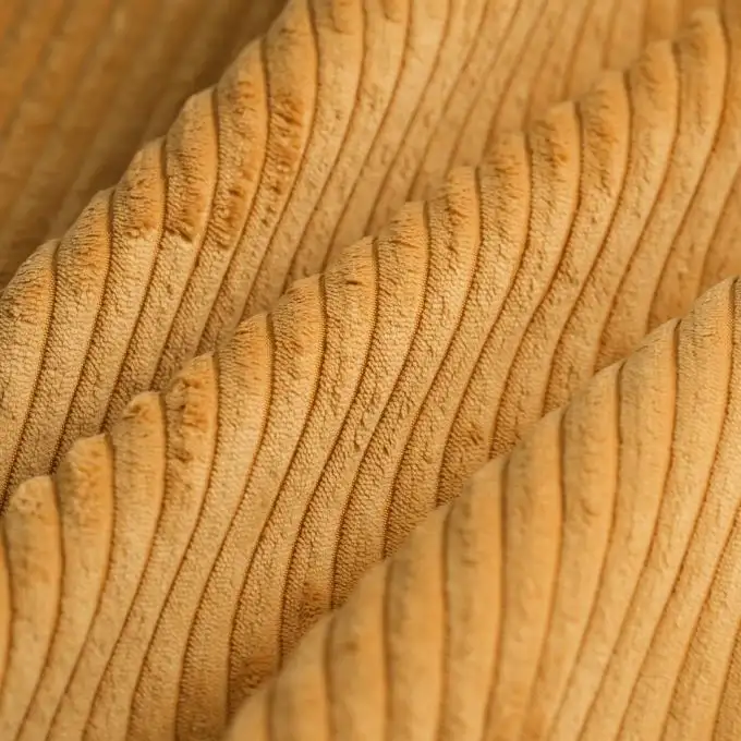 Tessuto velluto a coste larghe Rocket ocra