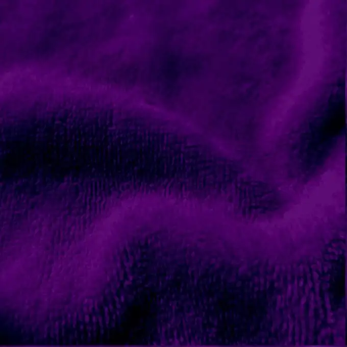 Tessuto spugna bambù morbido unito viola