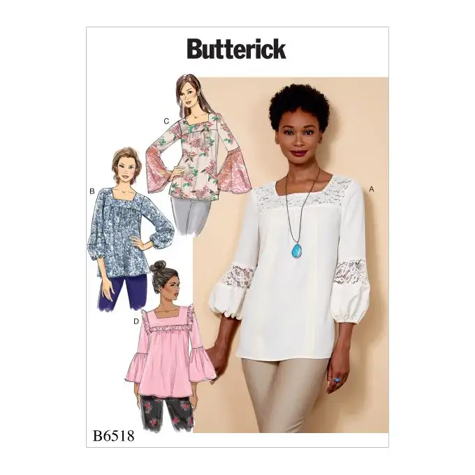 Patron Butterick B6518A5 Top Donna 34-42
