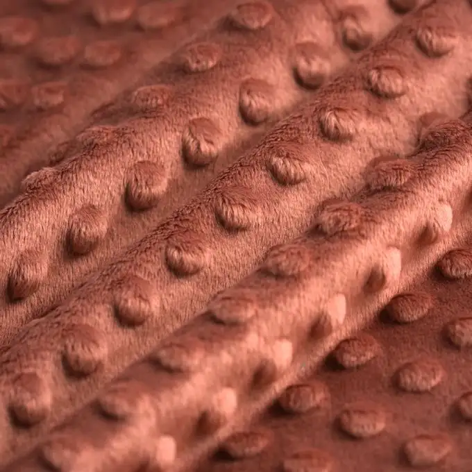 Tessuto minky pois minnie marsala