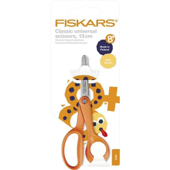Forbici universali classiche per bambini destrorsi 13 cm - Fiskars
