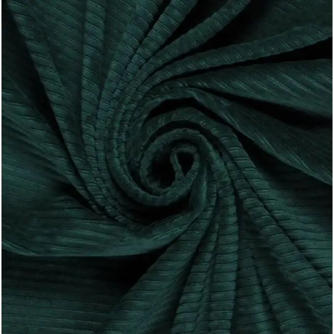 Maglione jersey velluto a coste stretch cotone verde