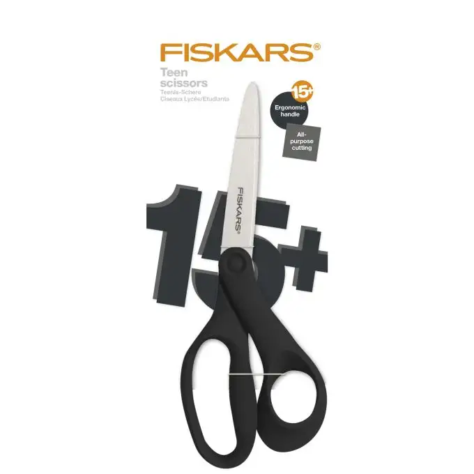 Forbici studente 20 cm nere - Fiskars