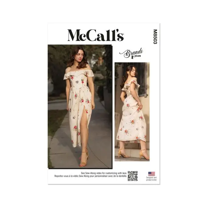 Modello Mc Call's M8503U5 Abito spalle scoperte taglia 44 a 52