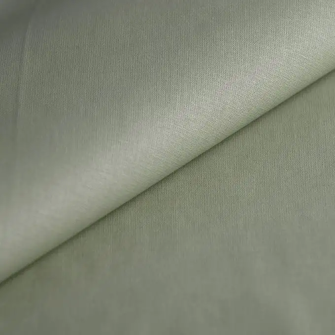 Tessuto cretonne rivestito unito salvia