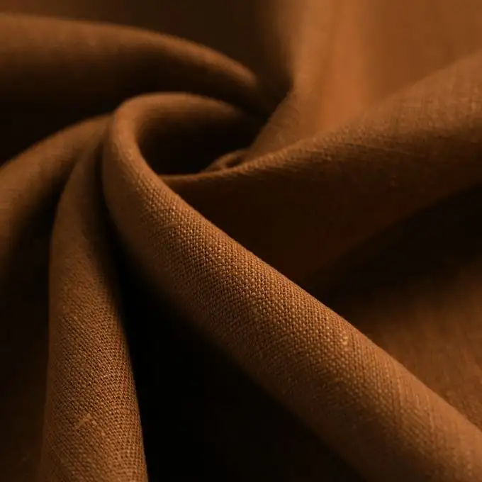 Tessuto lino lavato Solaro moka