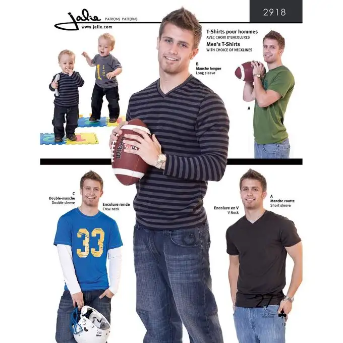 Modello Jalie 2918 magliette ragazzi uomini