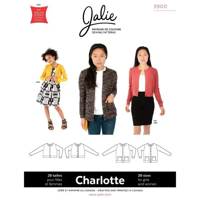 Modello Jalie 3900 Charlotte cardigan bambino adulto