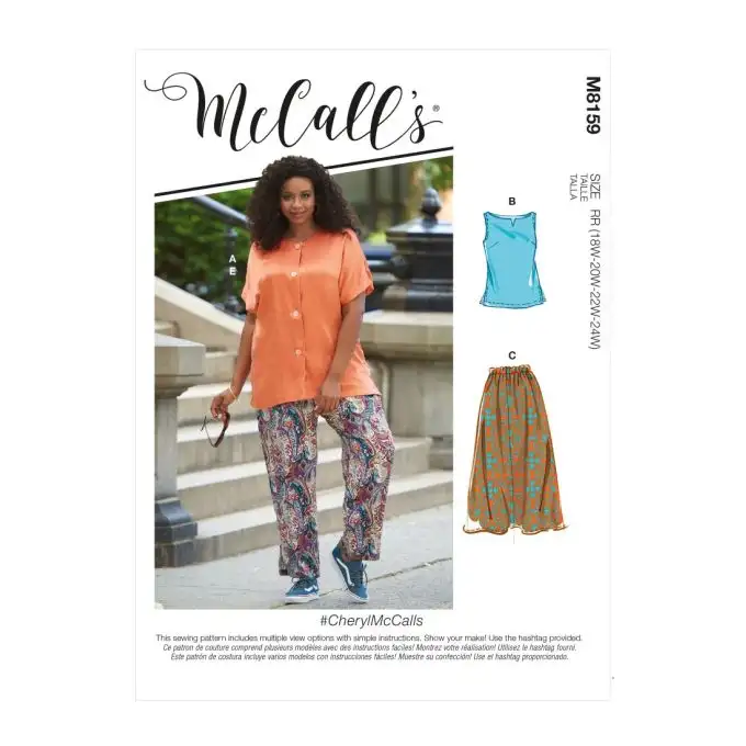 Patron McCall's 8159RR Ensemble grande Top gonna pantalone dal 46 al 52